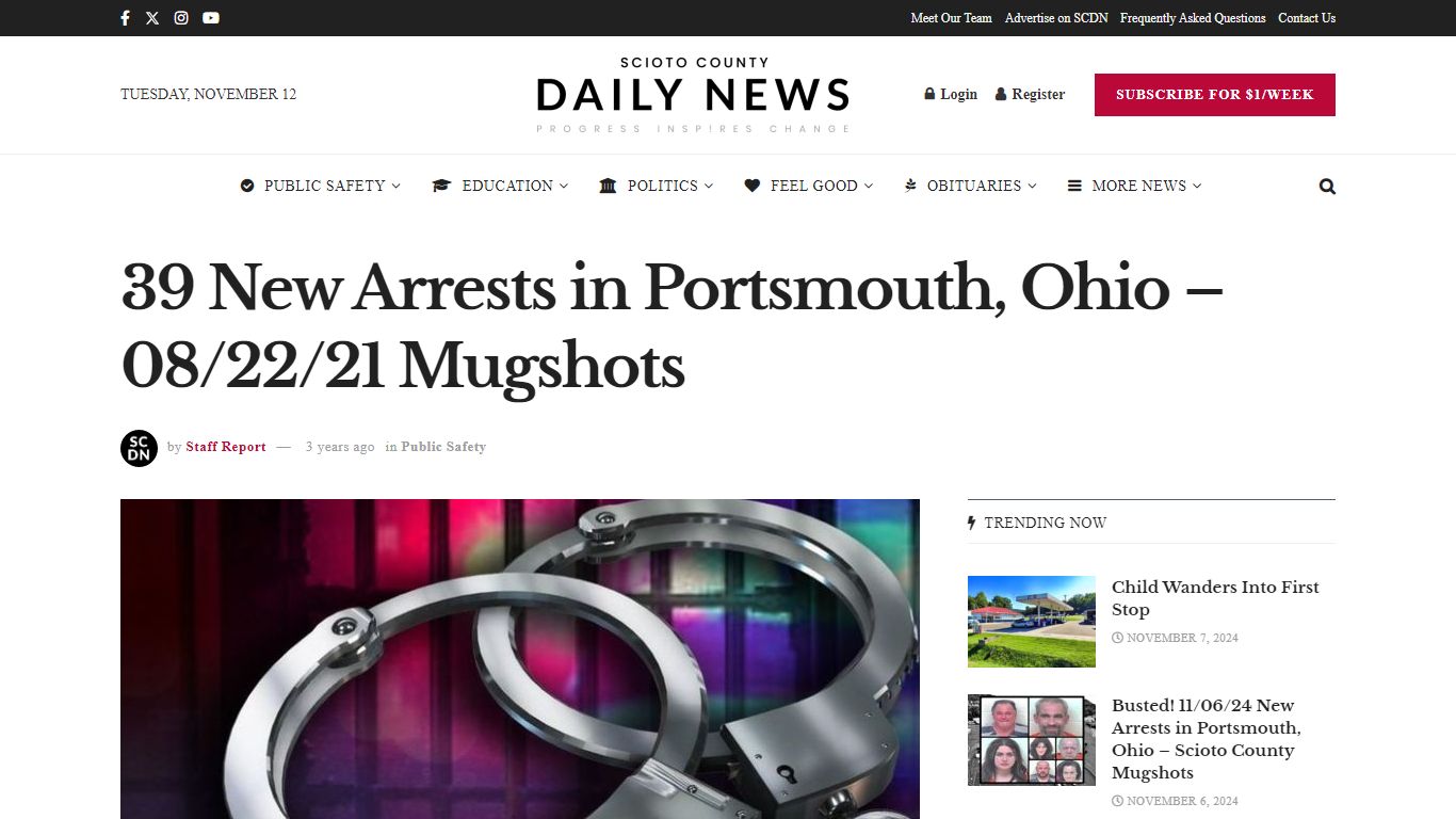 08/22/21 Mugshots - Scioto County Daily News